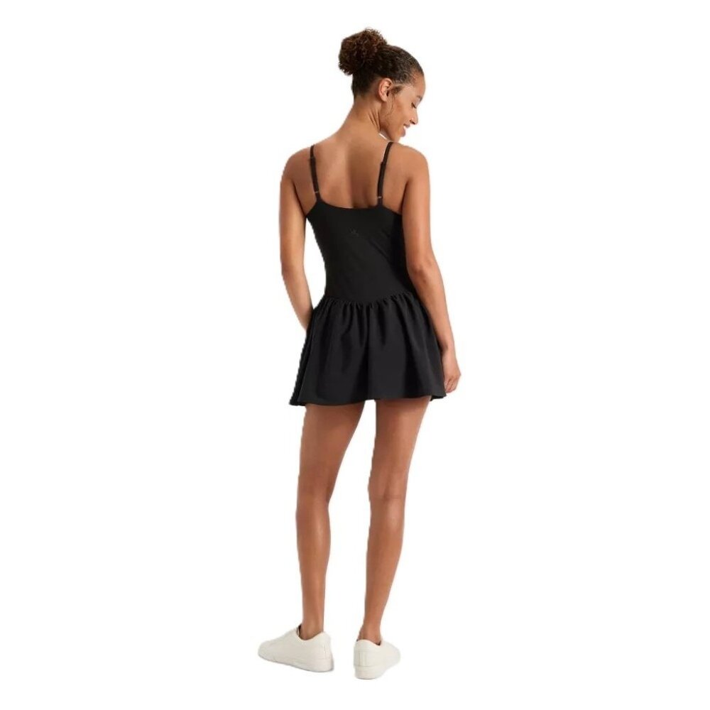 JoyLab Black Active Tennis Drop Waist Dress w/ Attached Shorts -- Size Large - Picture 2 of 6